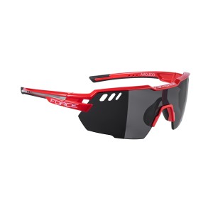 glasses FORCE AMOLEDO  red-grey black laser lens
