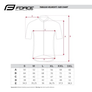 jersey FORCE POINTS short sleeves  red-black 3XL