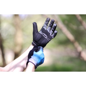 Handschuhe FORCE MTB CORE blau +15 °C plus