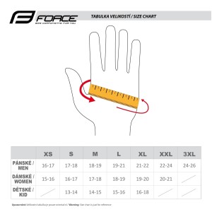 gloves FORCE MTB CORE summer  red L