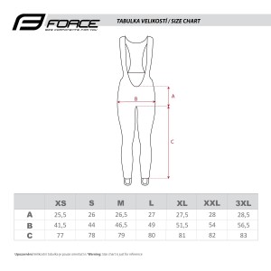 bibtights FORCE BRIGHT LADY with pad