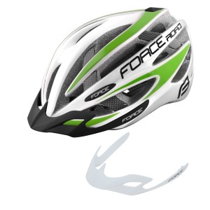 helmet FORCE ROAD  white-green L - XL