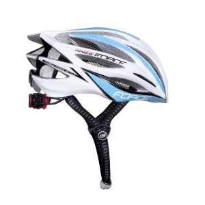 helmet FORCE ARIES carbon  white-blue S - M
