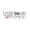 sticker FORCE for car 125x39mm silver