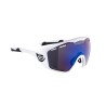 Sonnenbrille F OMBRO PLUS weiß-matt-blaue Laserlinse
