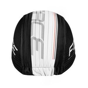 cap cycling with visor FORCE TEAM black-white L-XL
