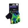 gloves F PLANETS kid  green-yellow L