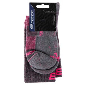 socks FORCE POLAR  grey-pink S-M/36-41