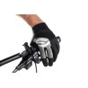 gloves FORCE MTB POWER  black-grey L