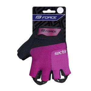 gloves FORCE SECTOR LADY gel  black-pink L