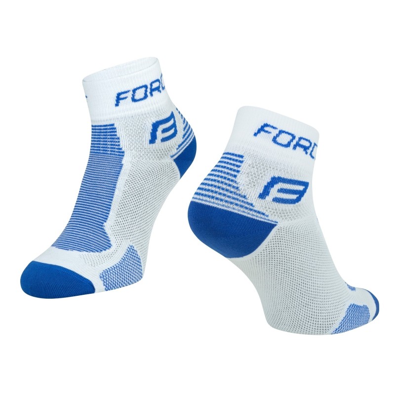 socks FORCE 1. white-blue L - XL