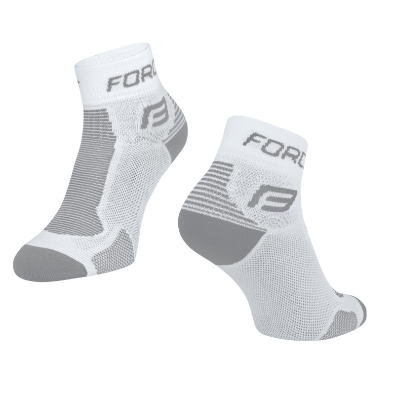 socks FORCE 1. white-grey L - XL