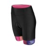 shorts F VICTORY lady to waist w pad  blk-pink L
