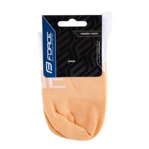 socks FORCE ONE  orange-white L-XL/42-47