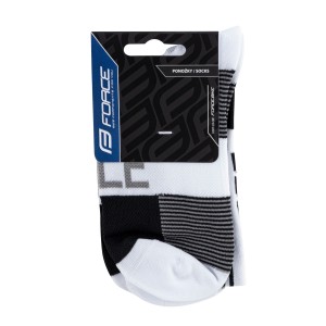 socks FORCE HALE  white-grey-black L-XL/42-47