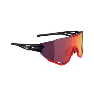 sunglasses FORCE CREED black-red  red revo lens
