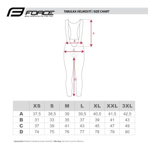 bibtights FORCE SPRING with pad  black L