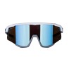 Sonnenbrille FORCE SONIC  weiß-grau blau verspiegelte Scheibe