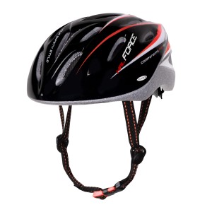 helmet FORCE HAL. black-red-white XS-S