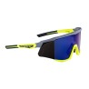 Sopnnenbrille FORCE SONIC gelb-schwarz Spiegelung in blau