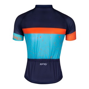 jersey FORCE SPRAY short sleeves  blue-orange 3XL