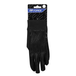 gloves FORCE TIGER  black L