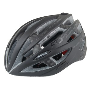 helmet FORCE ROAD. black matt/glossy L - XL