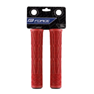 grips FORCE BMX160 rubber  red  packed