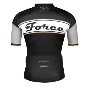 jersey FORCE RETRO sh. sleeves  black-gold