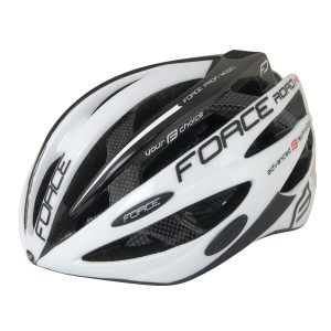 helmet FORCE ROAD PRO. white-black L - XL