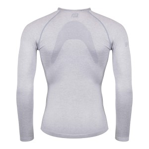 t-shirt/underwear F SOFT long sl.  light grey M-L