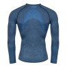 t-shirt/underwear F SOFT long sl.  blue M-L