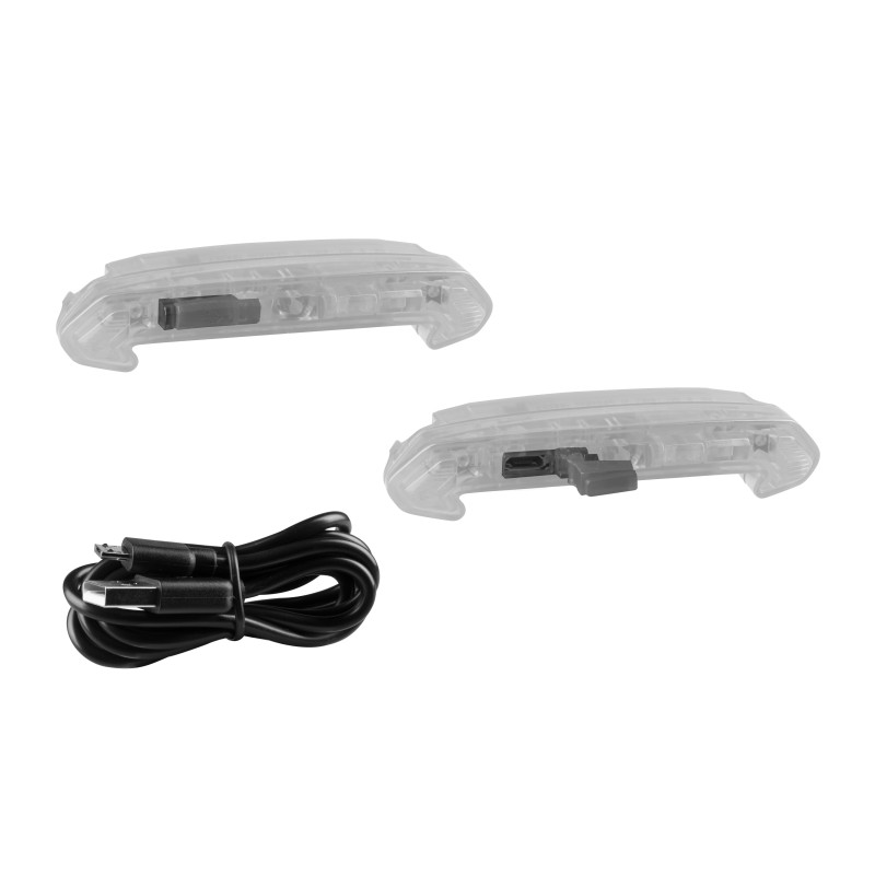 light for helmet FORCE METROPOLIS  red