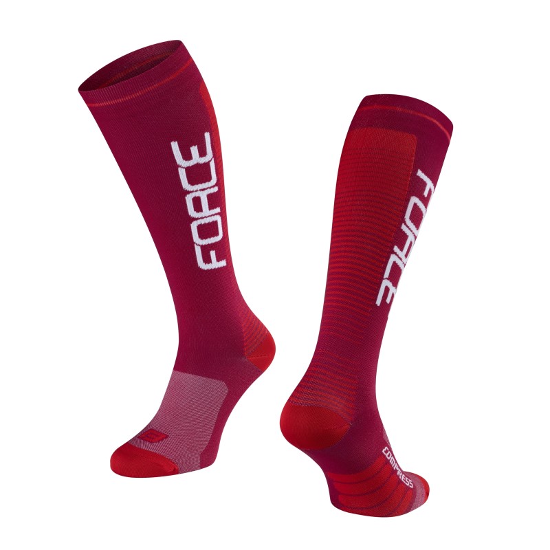 socks F COMPRESS  claret-red L-XL/42-47