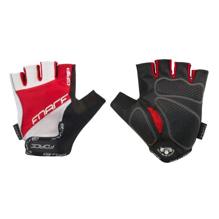 Handschuhe FORCE GRIP gel. white-red