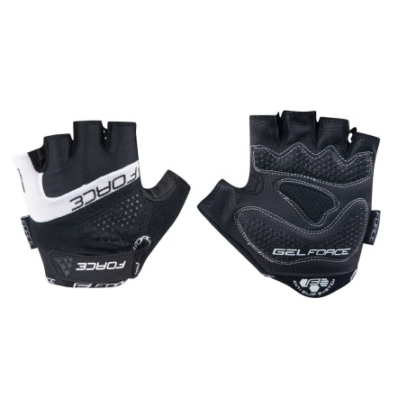 gloves FORCE RAB gel. black L