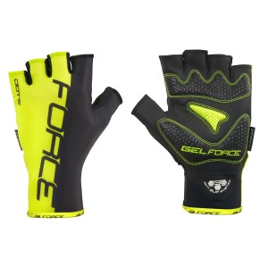 gloves FORCE DOTS w/o fastening. fluo-black L