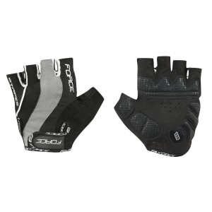 gloves FORCE STRIPES gel. black L