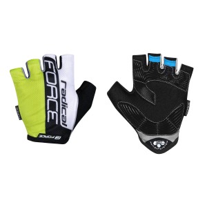 gloves FORCE RADICAL. fluo-white-black M