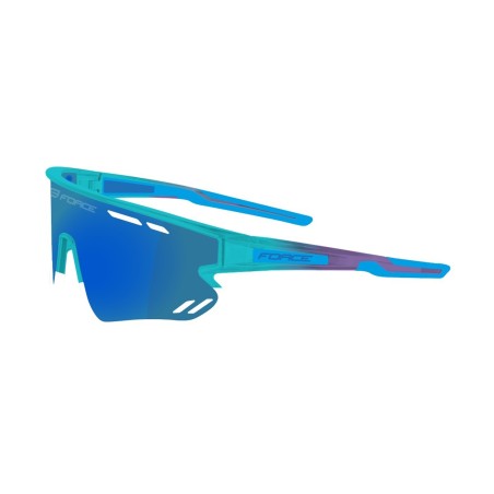 Sonnenbrille FORCE SPECTER türkis-blau, blau verspiegelte Gläser
