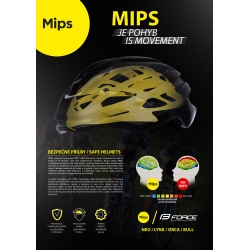 FORCE Helm ORCA MIPS,fluo-blue, L-XL