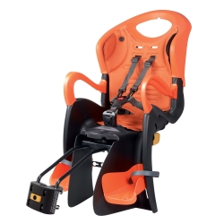 BELLELLI Kindersitz TIGER RELAX B-FIX Gepäckträger Schwarz - Orange