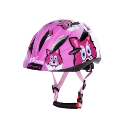 Helm FORCE WOLFIE junior  pink-weiss XXS-XS