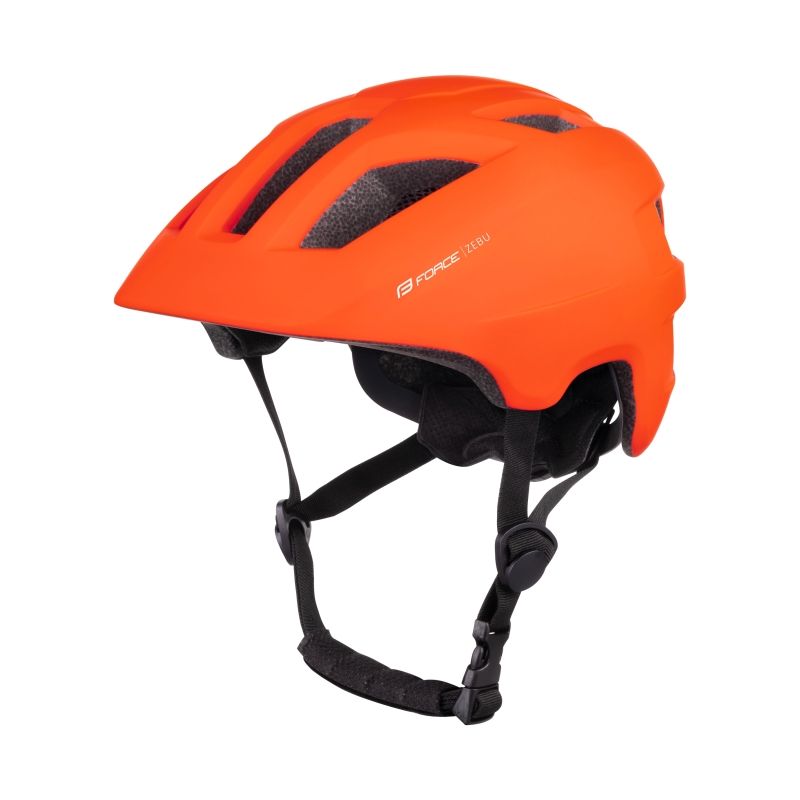 Force Kinderhelm Zebu mit Blinklicht Orange Größe L-XL