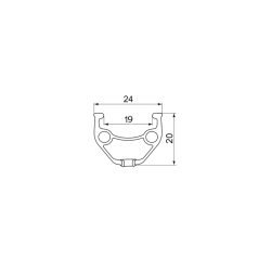 wheel front FORCE BASIC DISC 622x19  804322-CL32sh