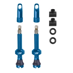 valve set FORCE for tubeless 2 x FV 44 mm. blue