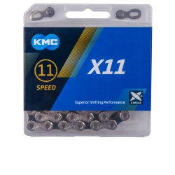 KMC 11s Kette X-11 silber/schwarz 114 Gl