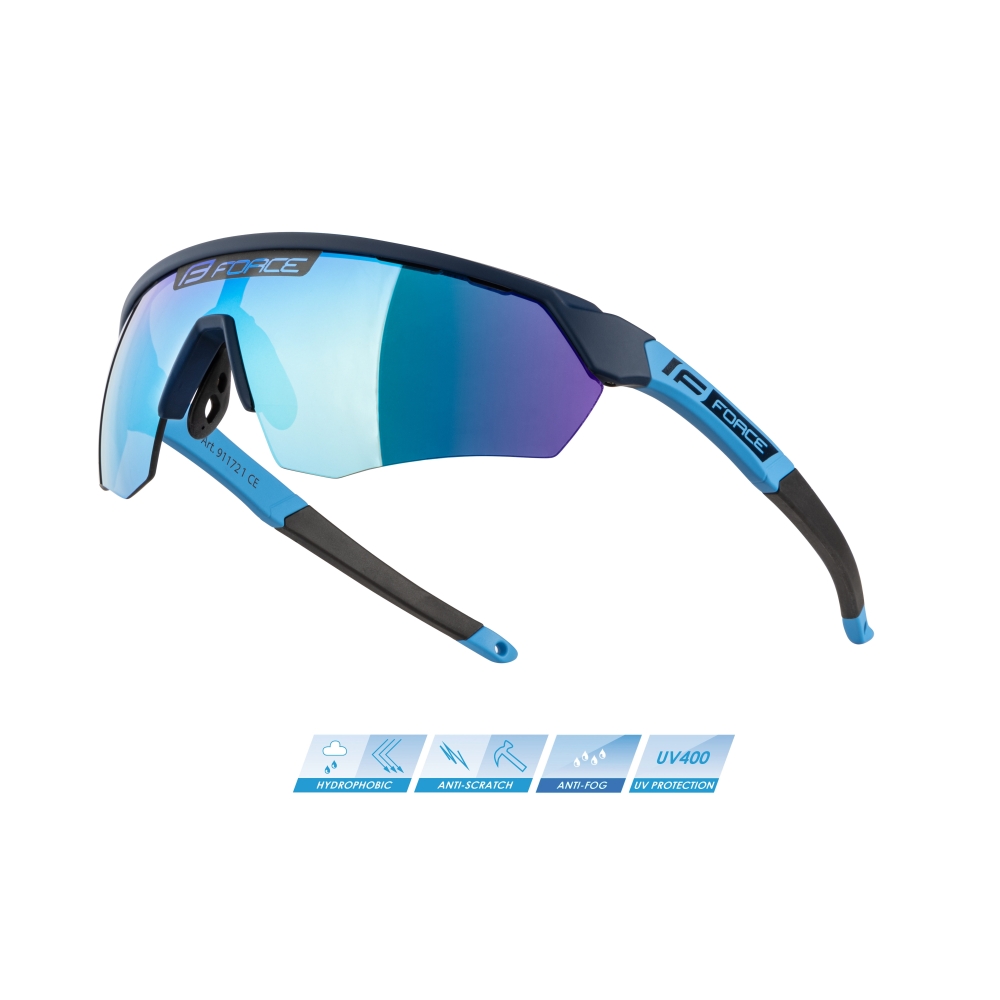 Sonnenbrille FORCE ENIGMA Blau mit Blauem Glass