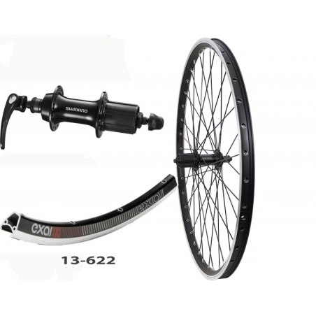 Rennrad 36 Loch 8-10-fach Schwarz