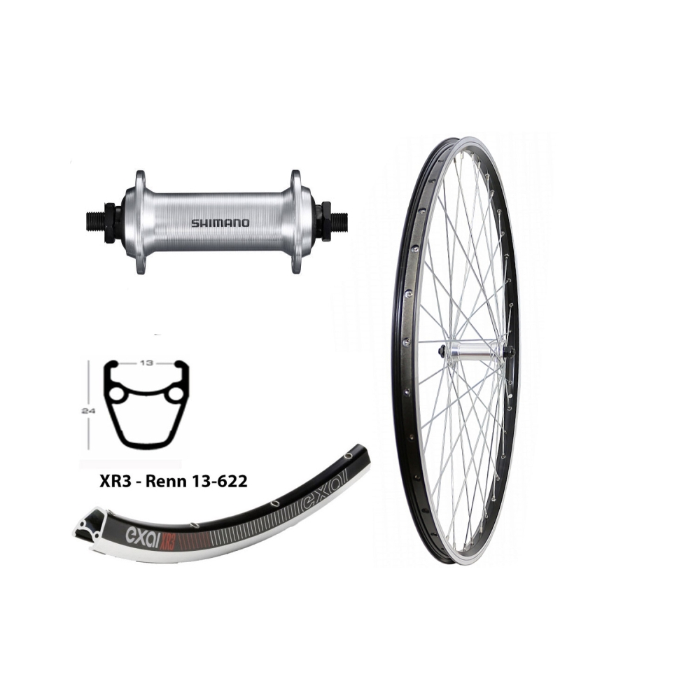 Rennrad VR Silber 36 Loch 100mm